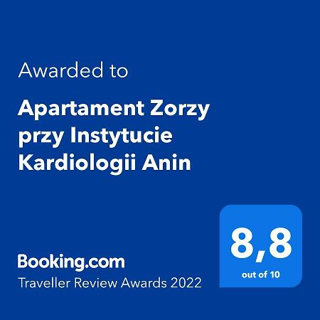 Apartament Zorzy Przy Instytucie Kardiologii Anin Warschau Buitenkant foto